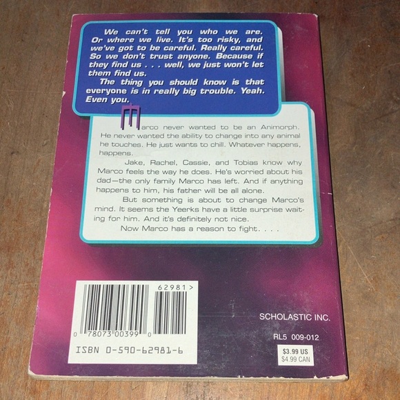 Vintage Animorphs children’s series- book #5 The Predator - Picture 3 of 7